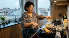 Jak udělat draniki křupavé na povrchu a šťavnaté uvnitř: jednoduchý trik s bramborami