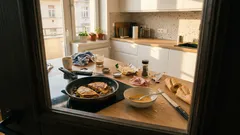 Obžorky z pánve: křupavý chleba s kapsou, který zachrání snídani