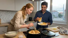 Chačapuri na pánvi z kefíru: měkké sýrové placky bez kynutí (a jeden šikovný trik)