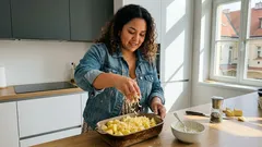 Zapečené brambory na způsob gratin: krémový střed a zlatý vršek bez zbytečné námahy