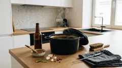 Koleno na tmavém pivu – poctivý postup s glazurou, která udělá rozdíl